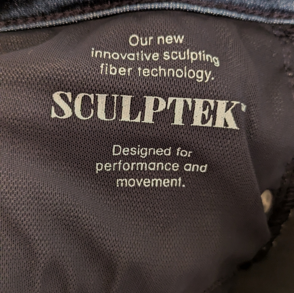 Athleta Sculptek Flare Jeans In True Blue Classic - Picture 10 of 10